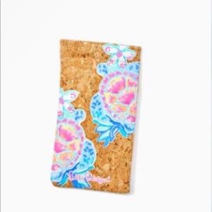 *sale* Lilly Pulitzer cork sunglasses case